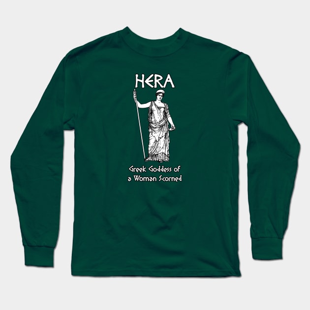 Hera, Greek Goddess of a Woman Scorned Long Sleeve T-Shirt by Taversia